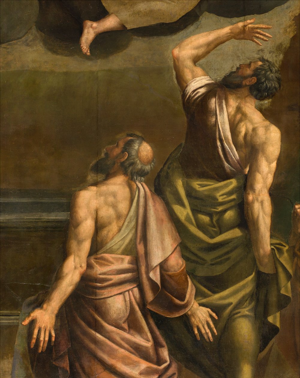 Apse, Altarpiece de Bernardino Gatti chamado Il Sojaro completado por Giovanni Battista Trotti chamado IL Malosso, Assunção da Virgem de Bernardino Gatti