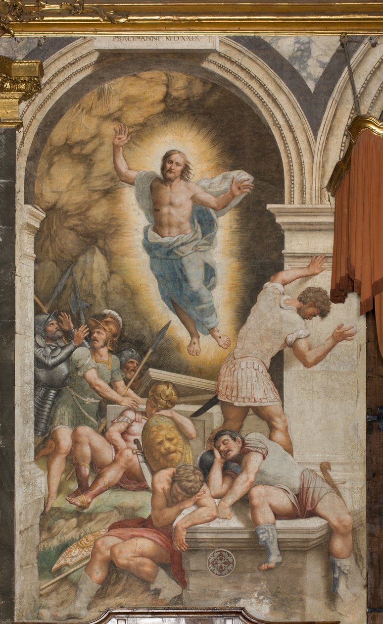Contra-fachada, Bernardino Gatti, Ressurreição 1529 de Bernardino Gatti