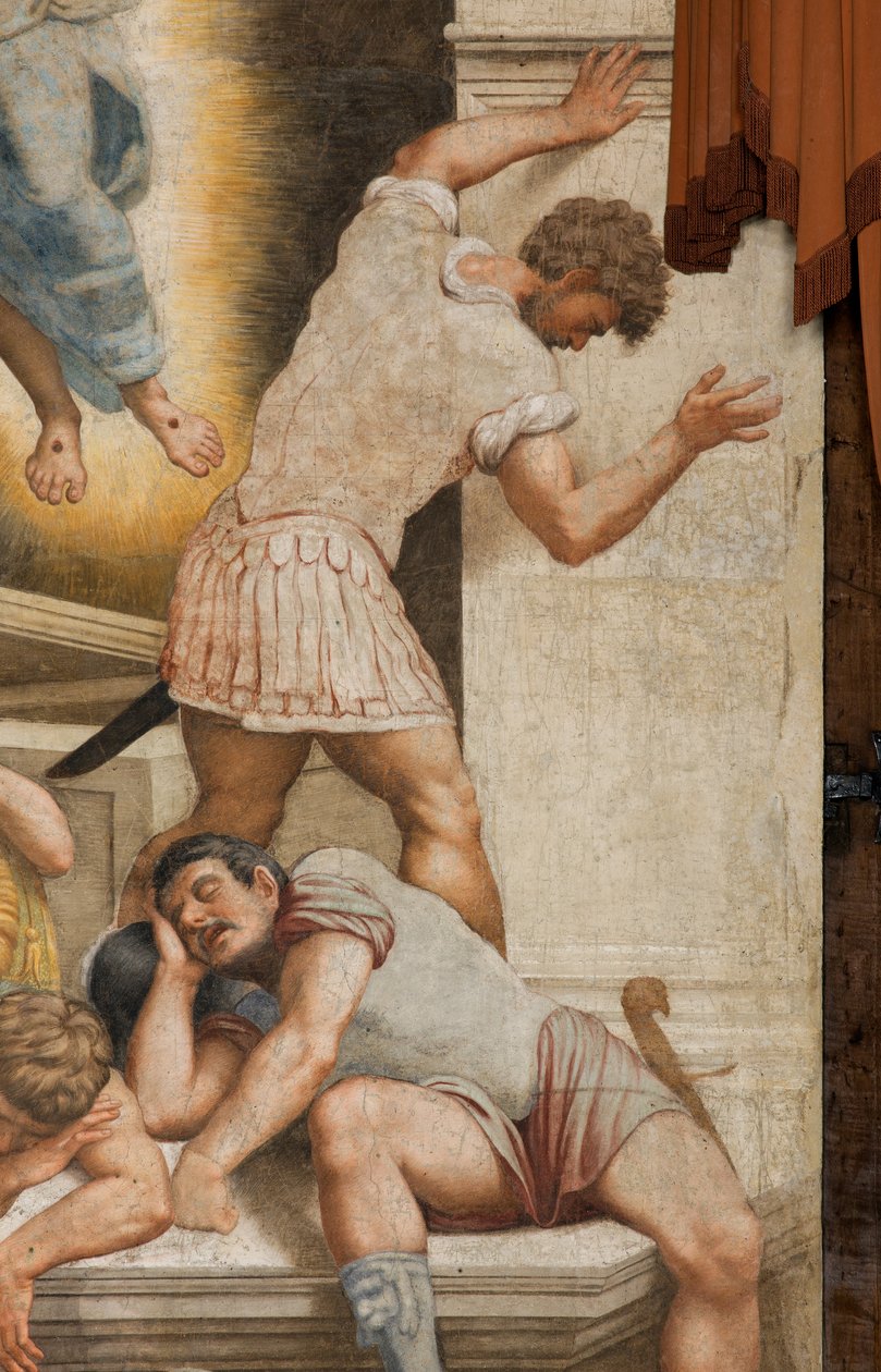 Counterfaccata, Bernardino Gatti, Ressurreição 1529, Detalhe de Bernardino Gatti
