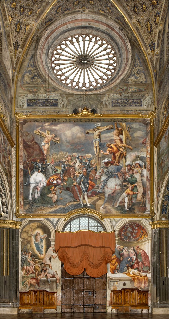 Counterfaccata, IL Pordenone, Crucifixo 1520-21, Depósito 1522, Bernardino Gatti, Ressurreição 1529 de Bernardino Gatti