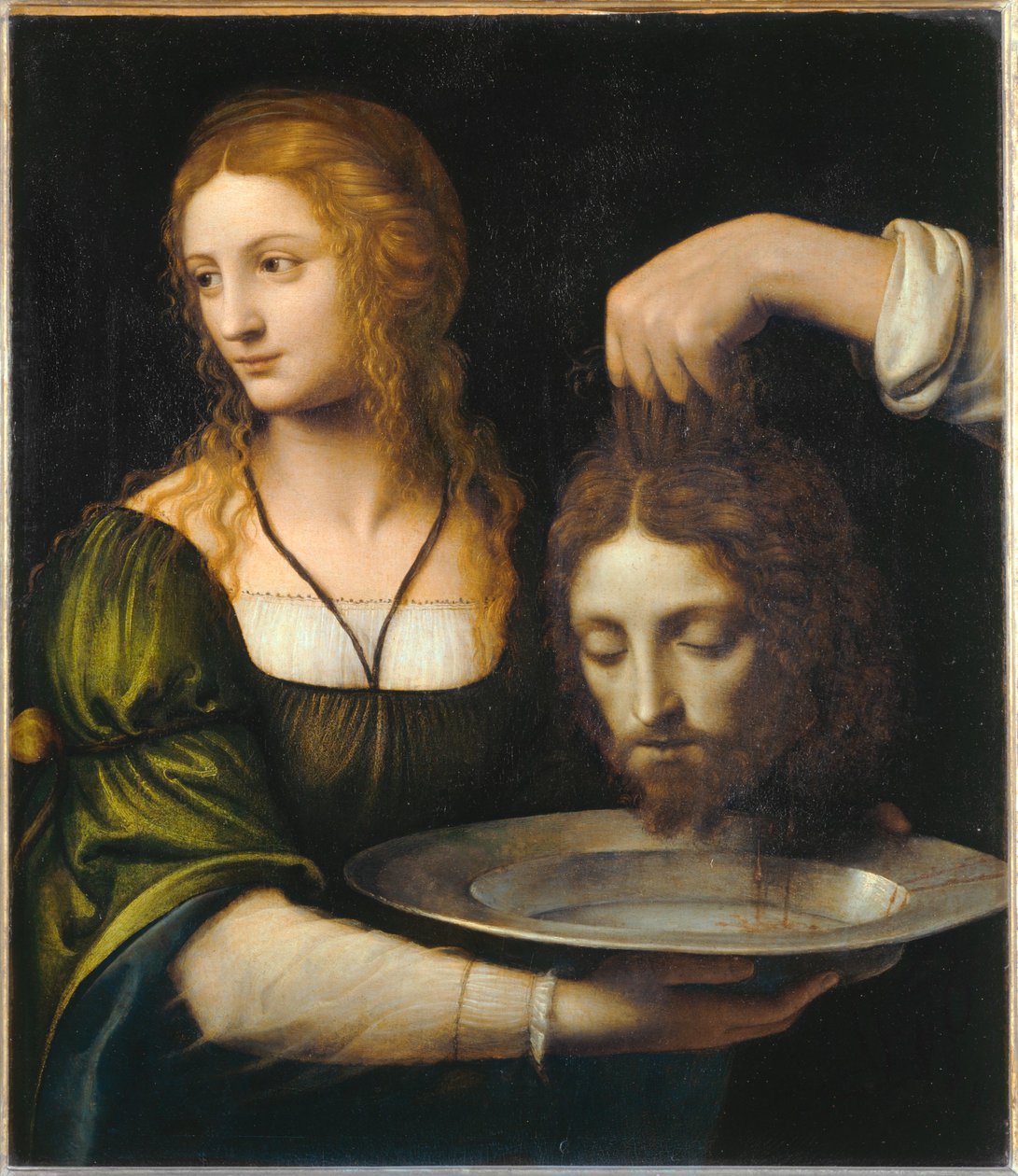 Salomé recebe a cabeça de São João Batista ... de Bernardino (attr. to) Luini