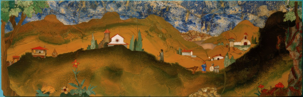 paisagem toscana de Bernardino Barbatelli