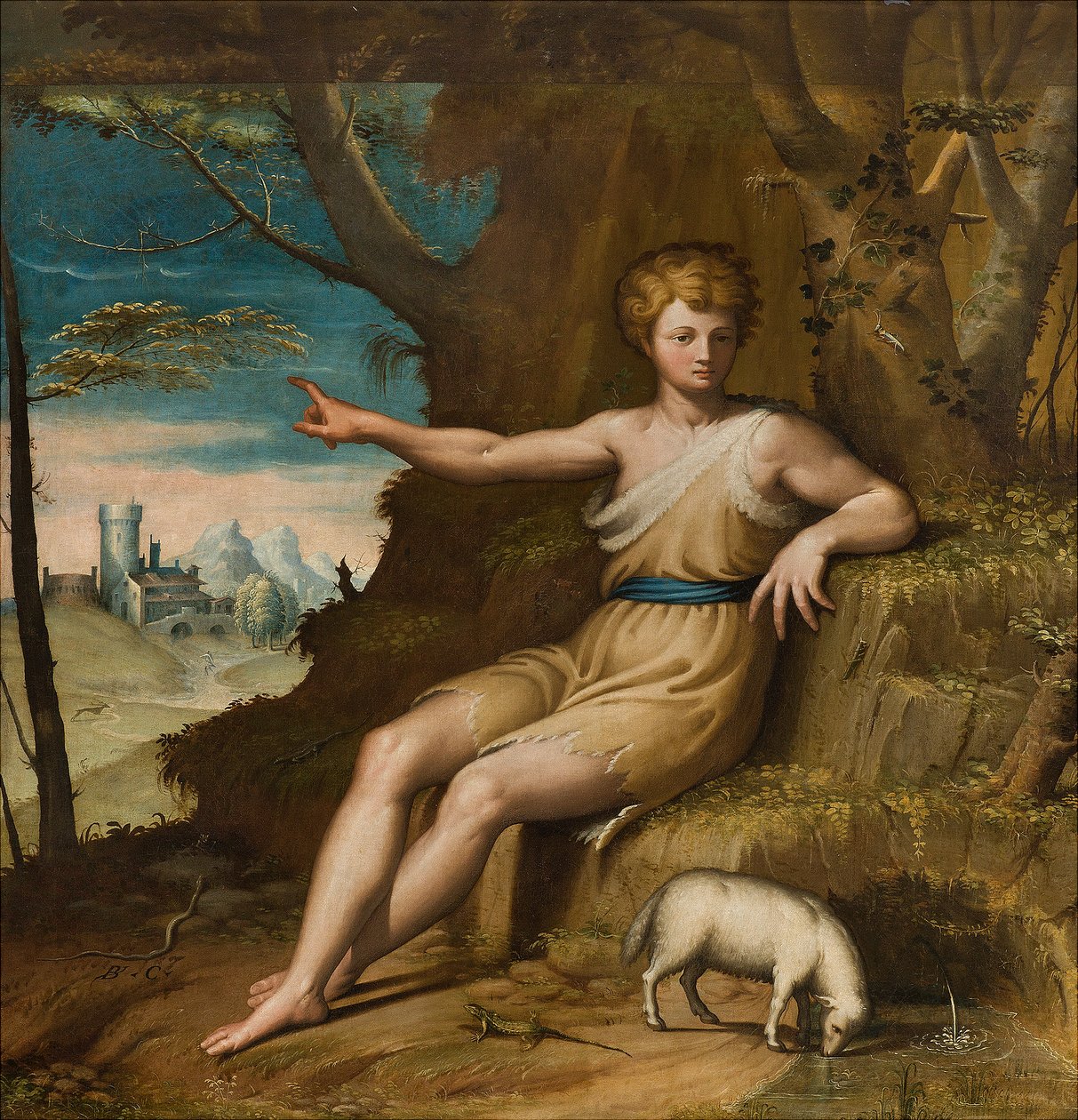 Capela de Nossa Senhora do Povo, segundo vão sul, Bernardino Campi, San Giovanni nel Deserto 1569 de Bernardino Campi
