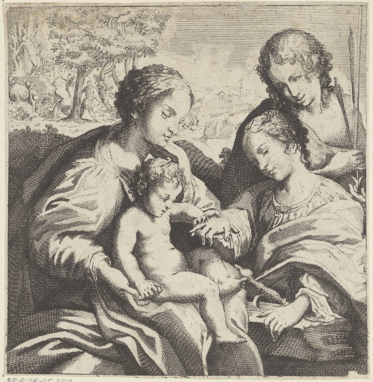 O Casamento Místico de Santa Catarina de Bernardino Capitelli