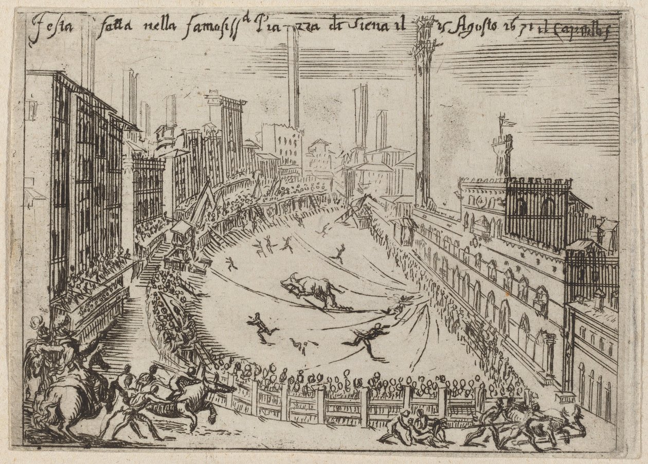 A praça, Siena de Bernardino Capitelli