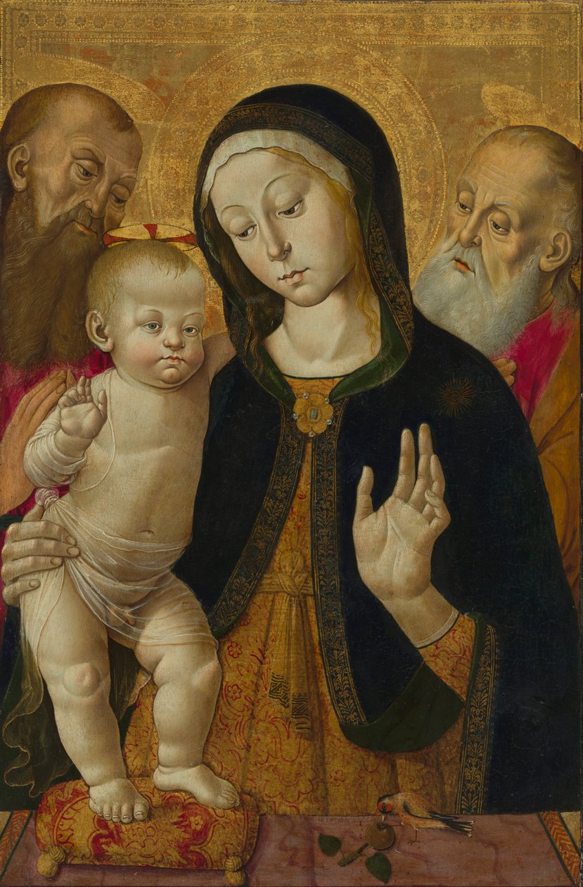 Madona e Menino com dois santos eremitas de Bernardino Fungai
