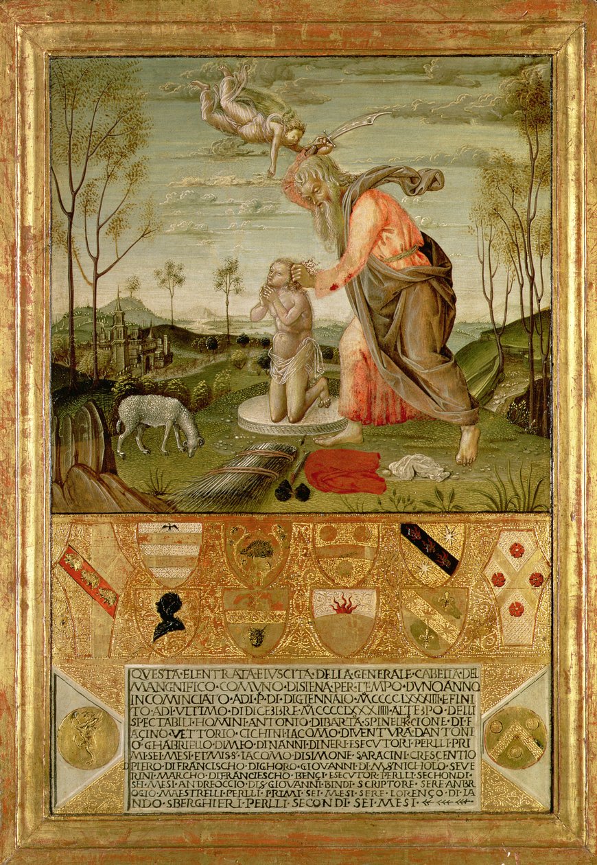 O Sacrifício de Isaac de Bernardino Fungai