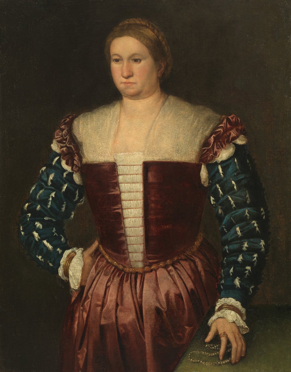 Retrato de uma senhora, c.1545-50 de Bernardino Licinio