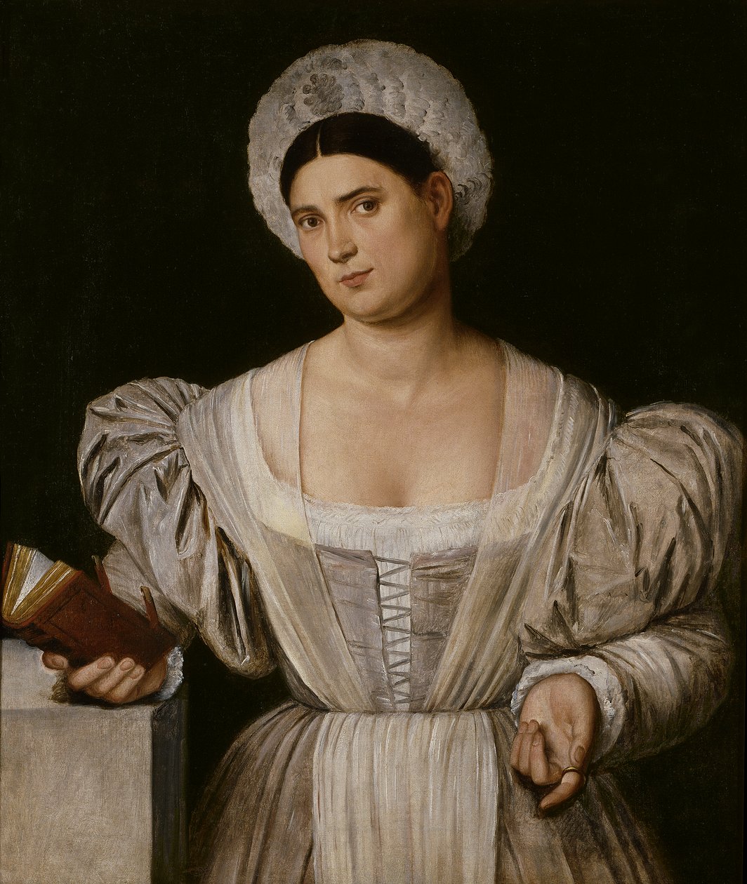 Retrato de uma mulher (Agnese, cunhada do pintor) de Bernardino Licinio