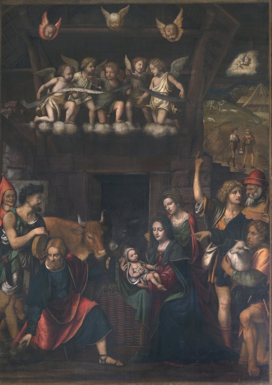 Adoração dos pastores de Bernardino Luini