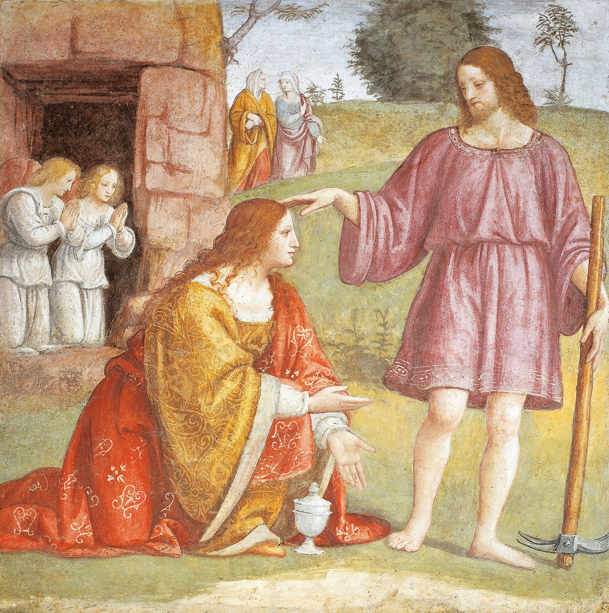 Itália, Milão, Igreja de São Maurício al Monastero Maggiore, Cristo ressuscitado aparecendo a Maria Madalena de Bernardino Luini