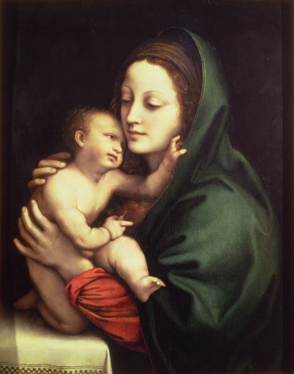 Madonna e criança, c.1510 (painel) de Bernardino Luini