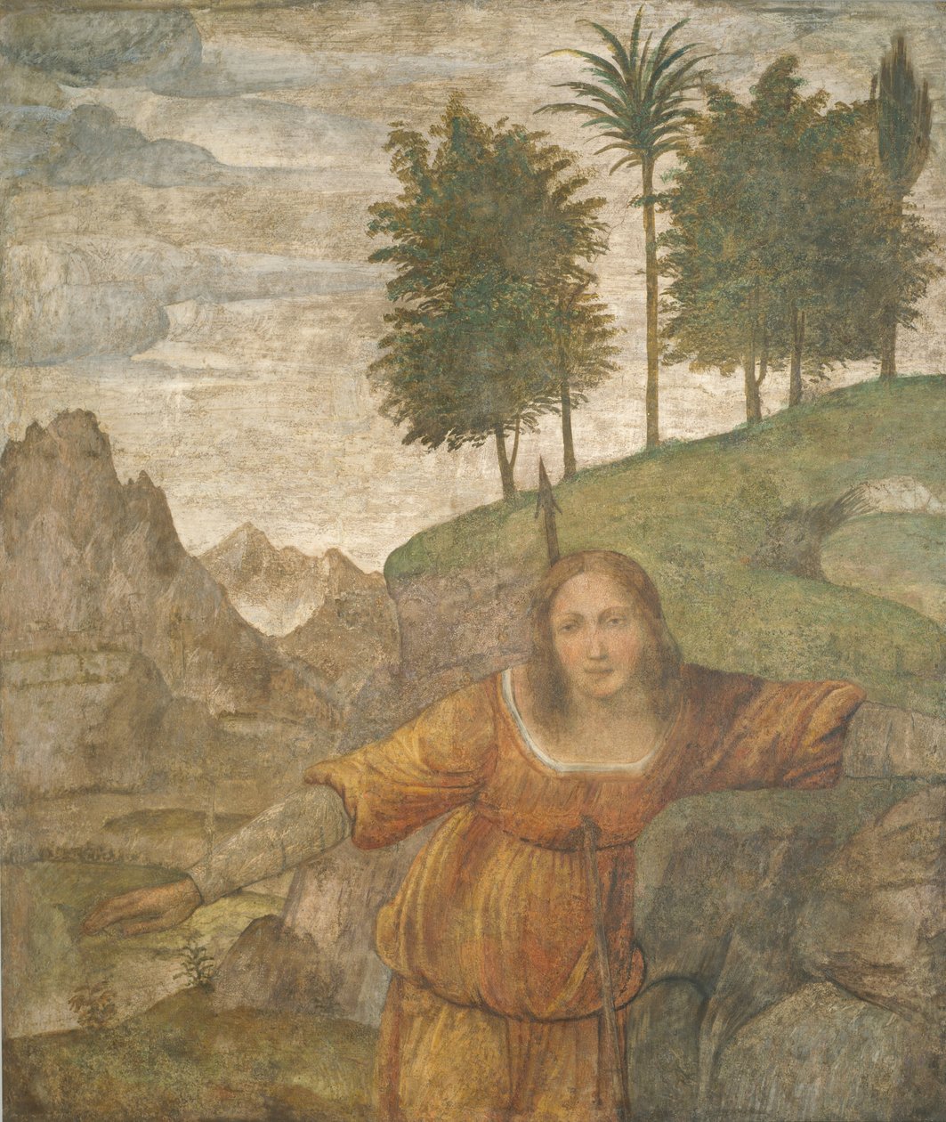 Procris trespassada pelo dardo de Céfalo de Bernardino Luini