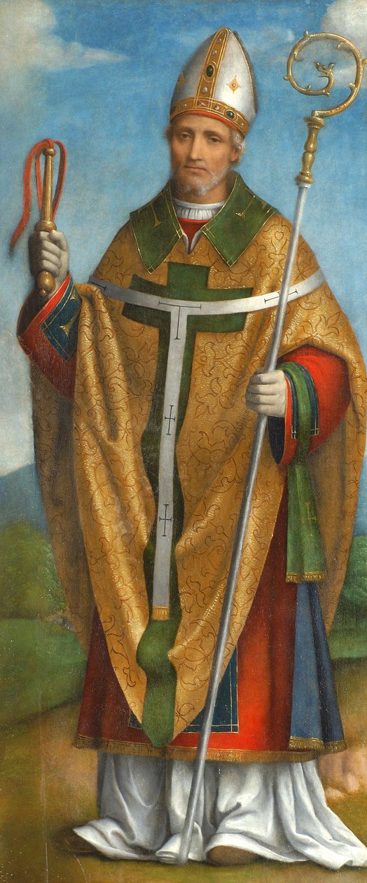 Santo Ambrósio, 1520-22 (tempera a bordo) de Bernardino Luini
