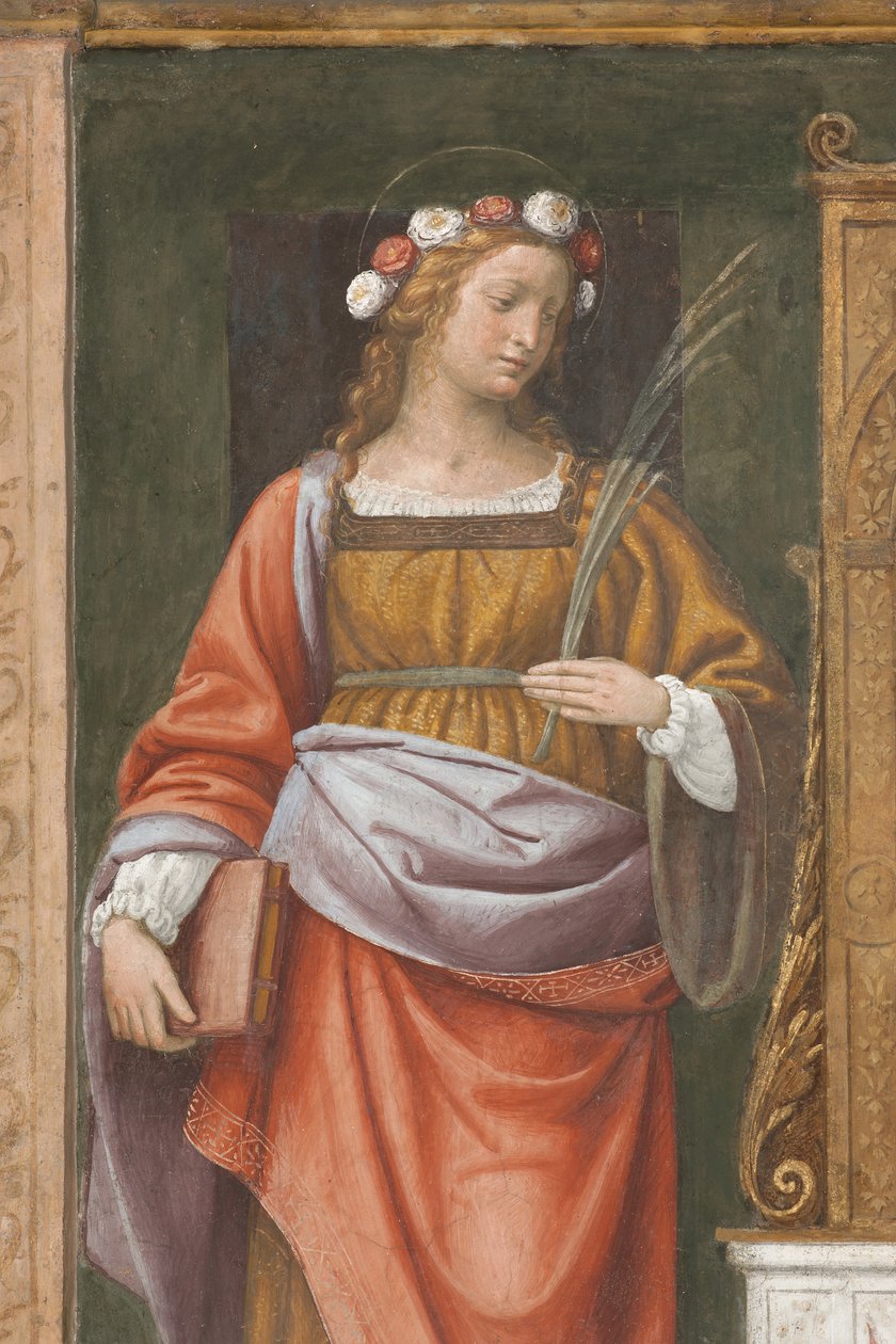 Santa Rosa (fresco) (detalhe de 3497195) de Bernardino Luini
