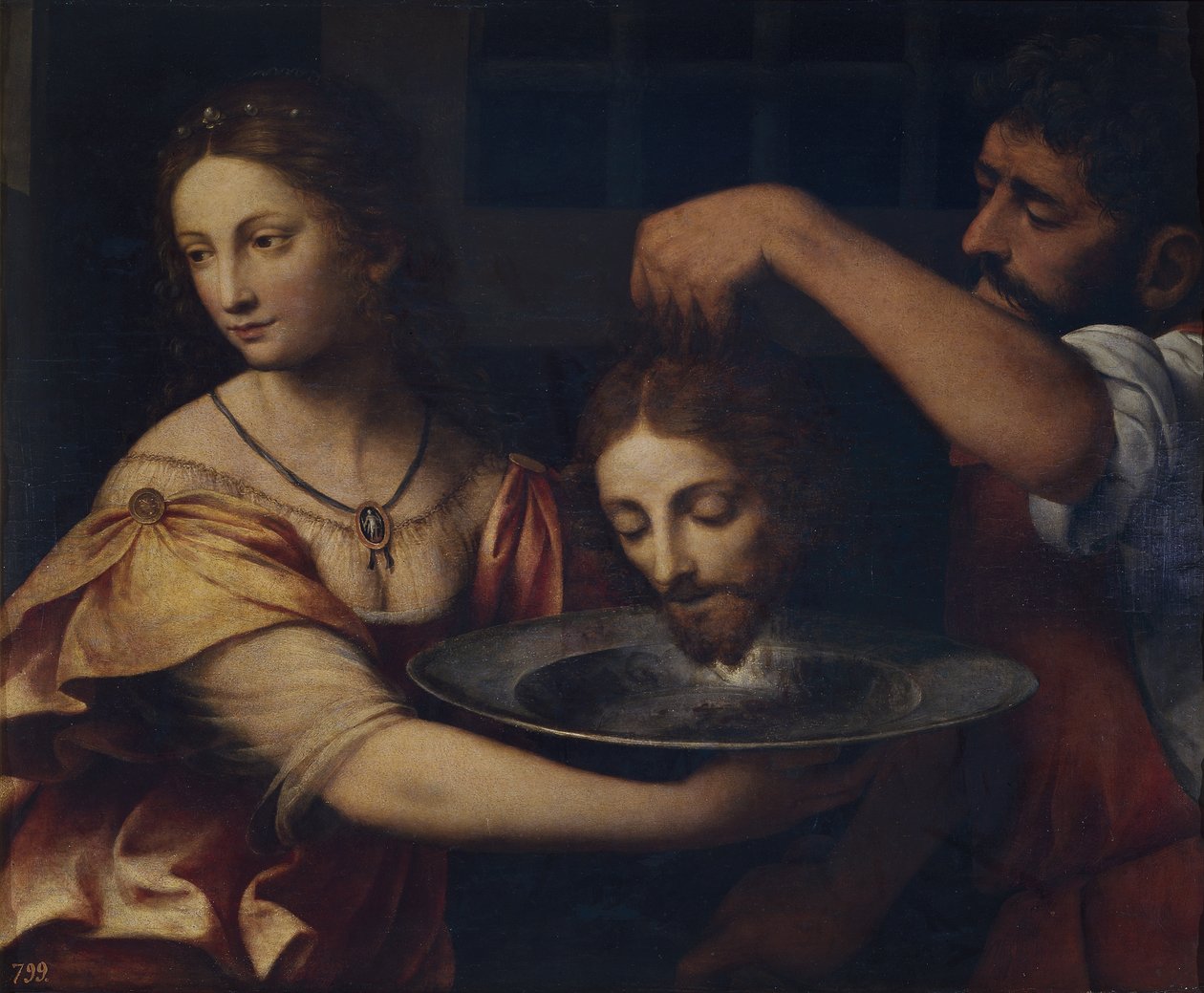 Salomé recebe a cabeça de João Batista de Bernardino Luini