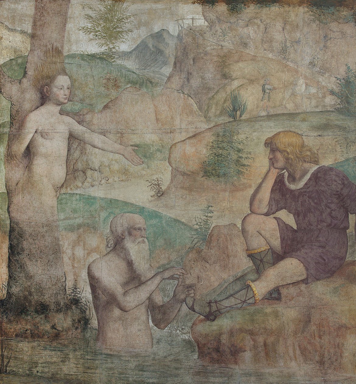 Grave consolada por Driope e Tavaiano, 1513-1514. de Bernardino Luini