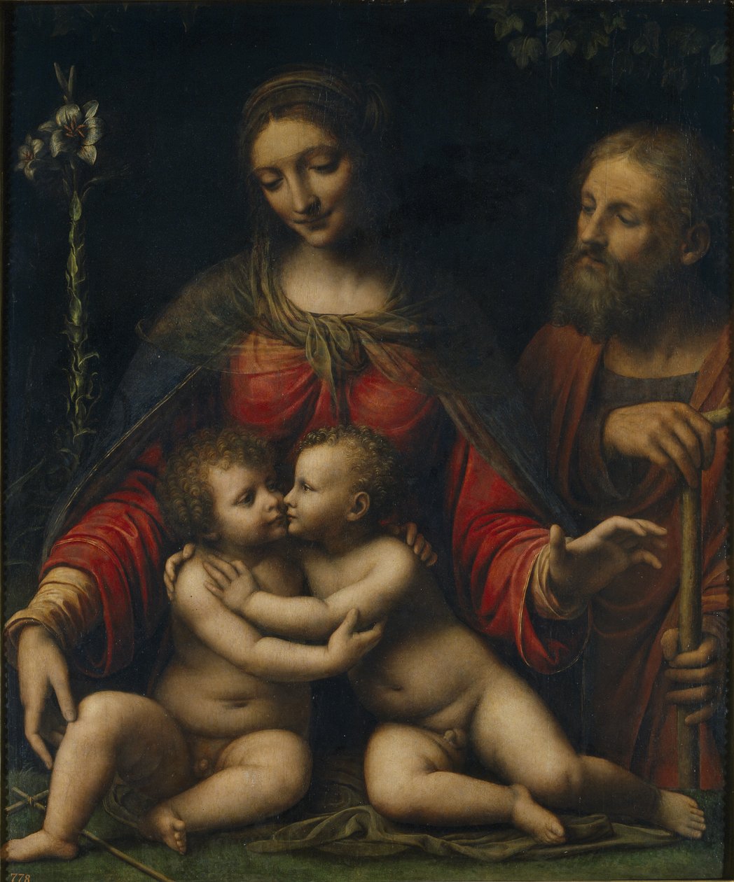 A Sagrada Família com João Batista de Bernardino Luini