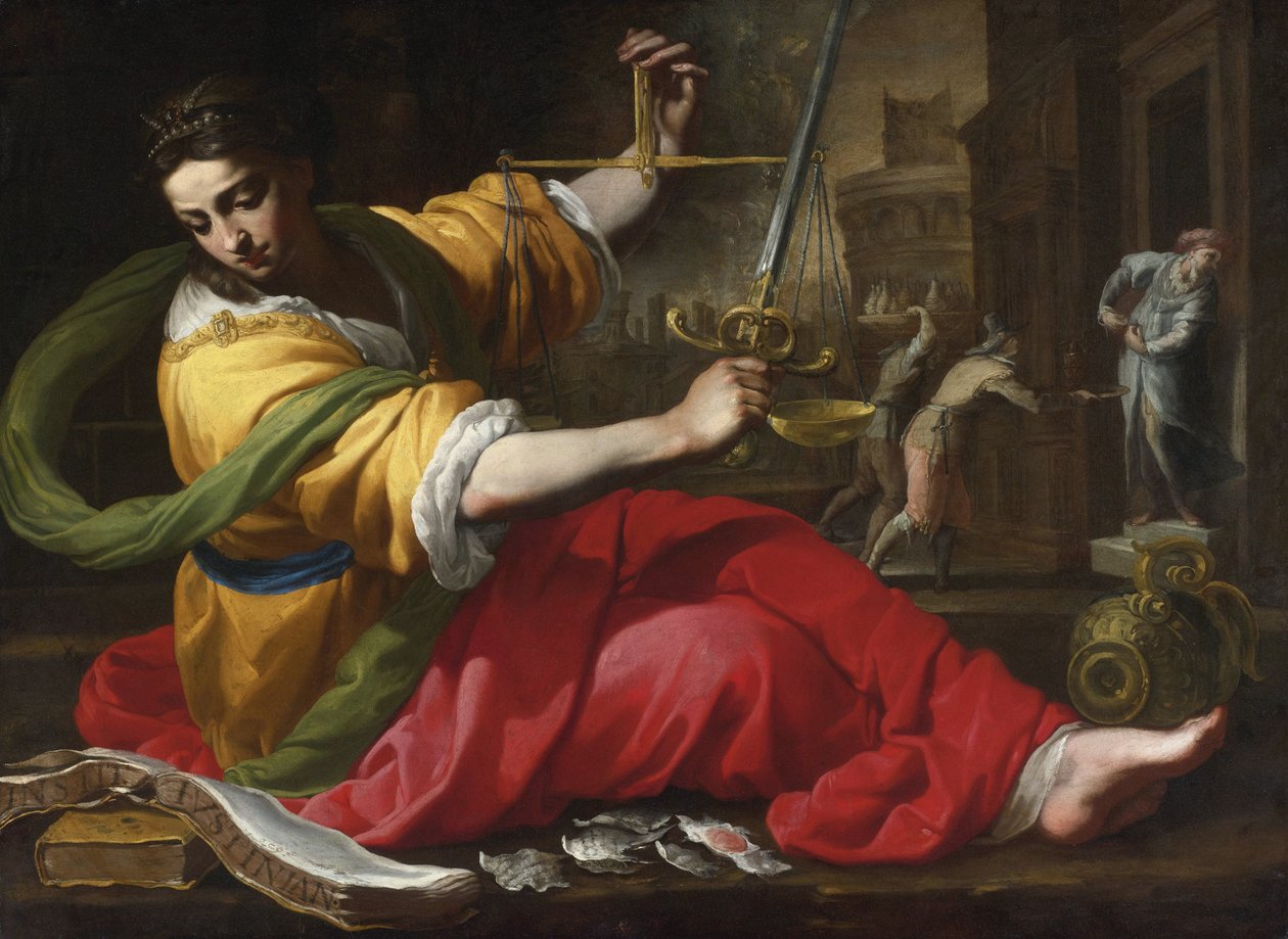 Alegoria da Justiça par Mei, Bernardino (1612-1676) de Bernardino Mei