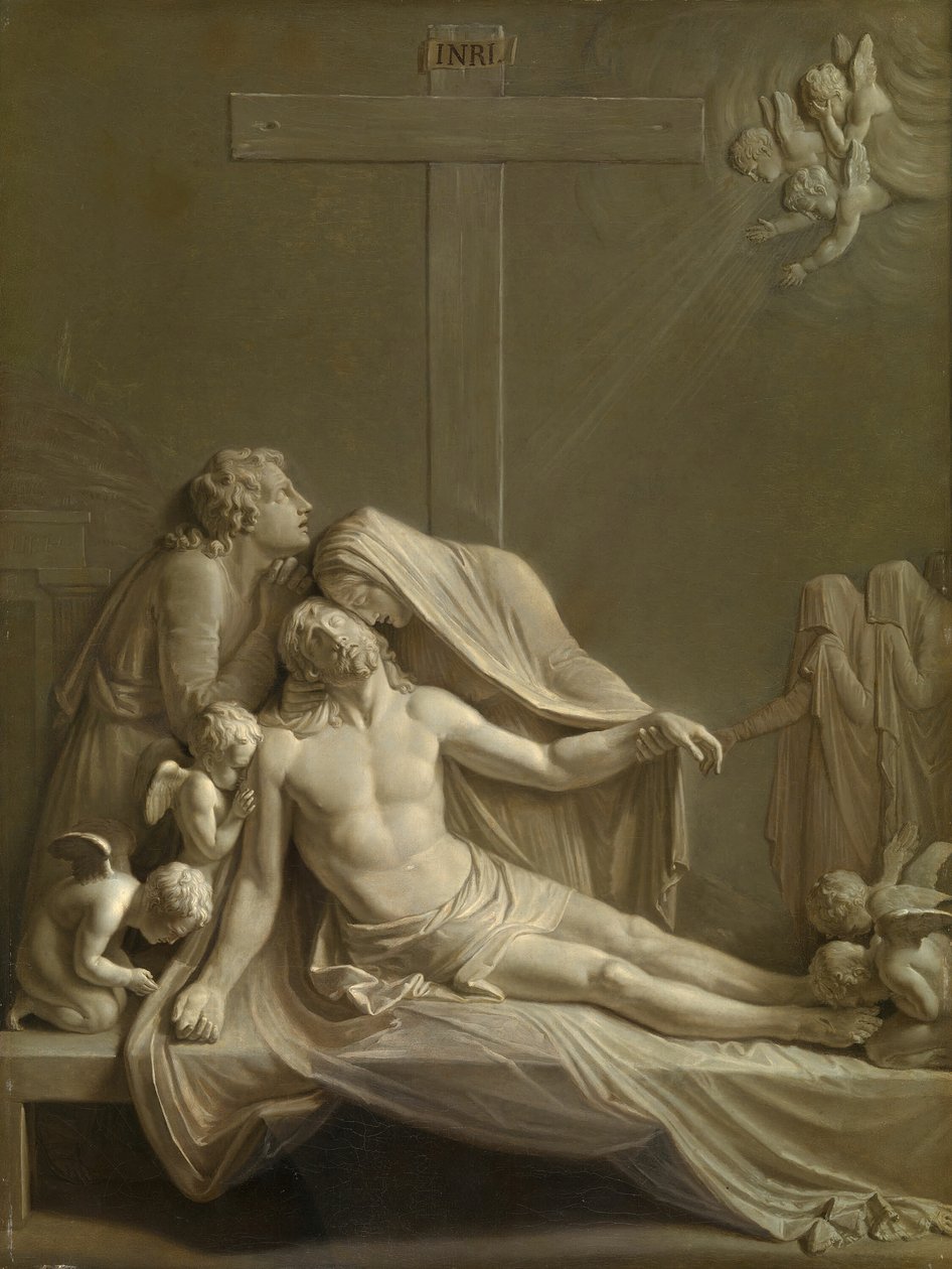 Deposição após Antonio Canova, 1800. de Bernardino Nocchi