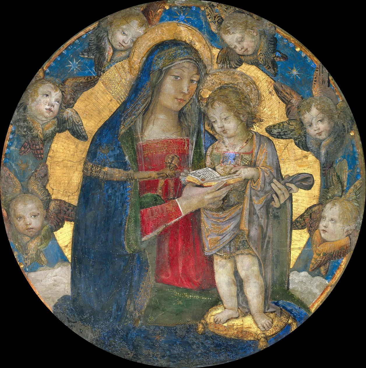 Madonna e Criança com Querubins, 1492-1495. de Bernardino Pinturicchio