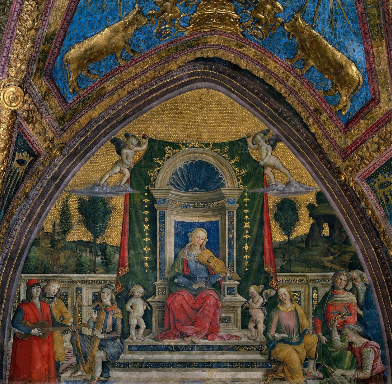 A Música, 1492-1494. de Bernardino Pinturicchio
