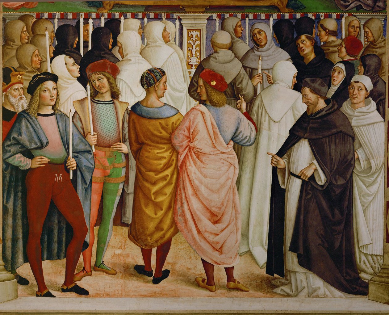 Canonização de Santa Catarina de Sena de Bernardino di Betto Pinturicchio