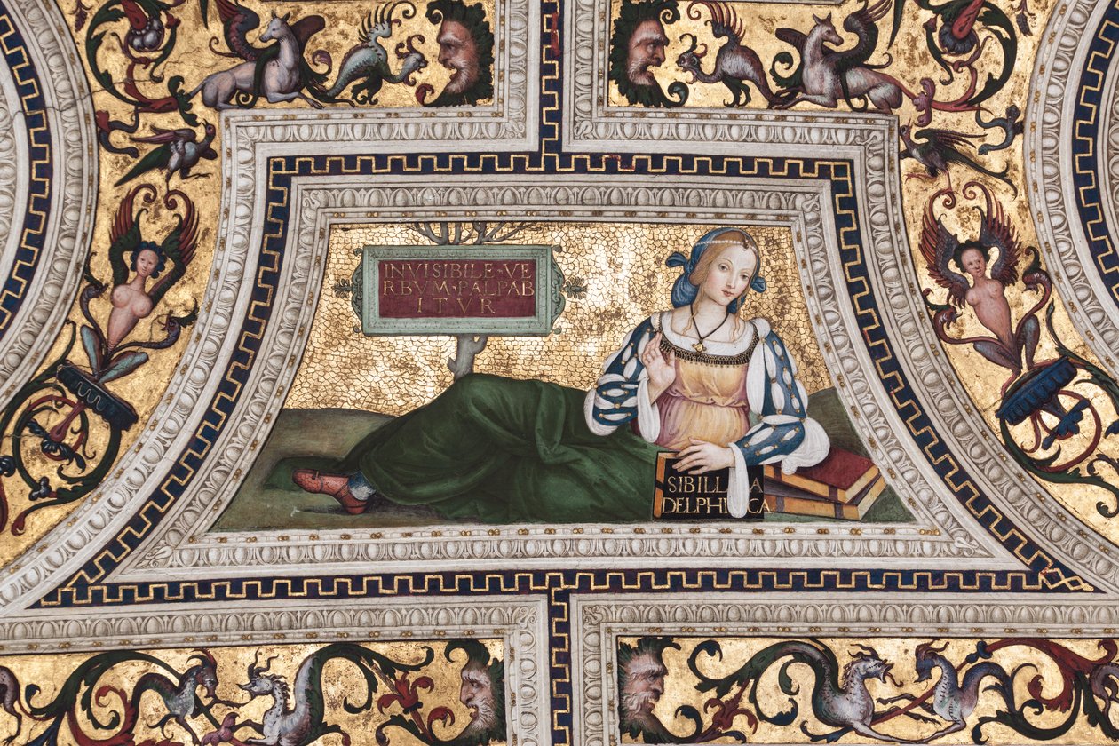 Delphic Sibyl, detalhe de The Sibyls (fresco de Bernardino di Betto Pinturicchio