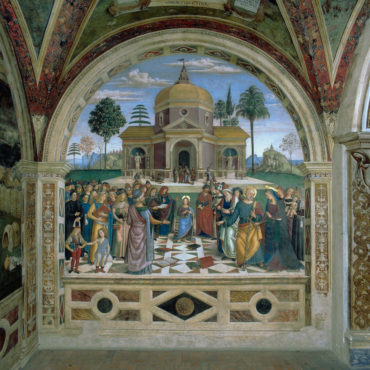 Discussão no Templo (fresco) de Bernardino di Betto Pinturicchio