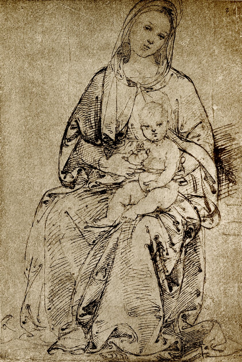 Madonna com a criança de Bernardino di Betto Pinturicchio