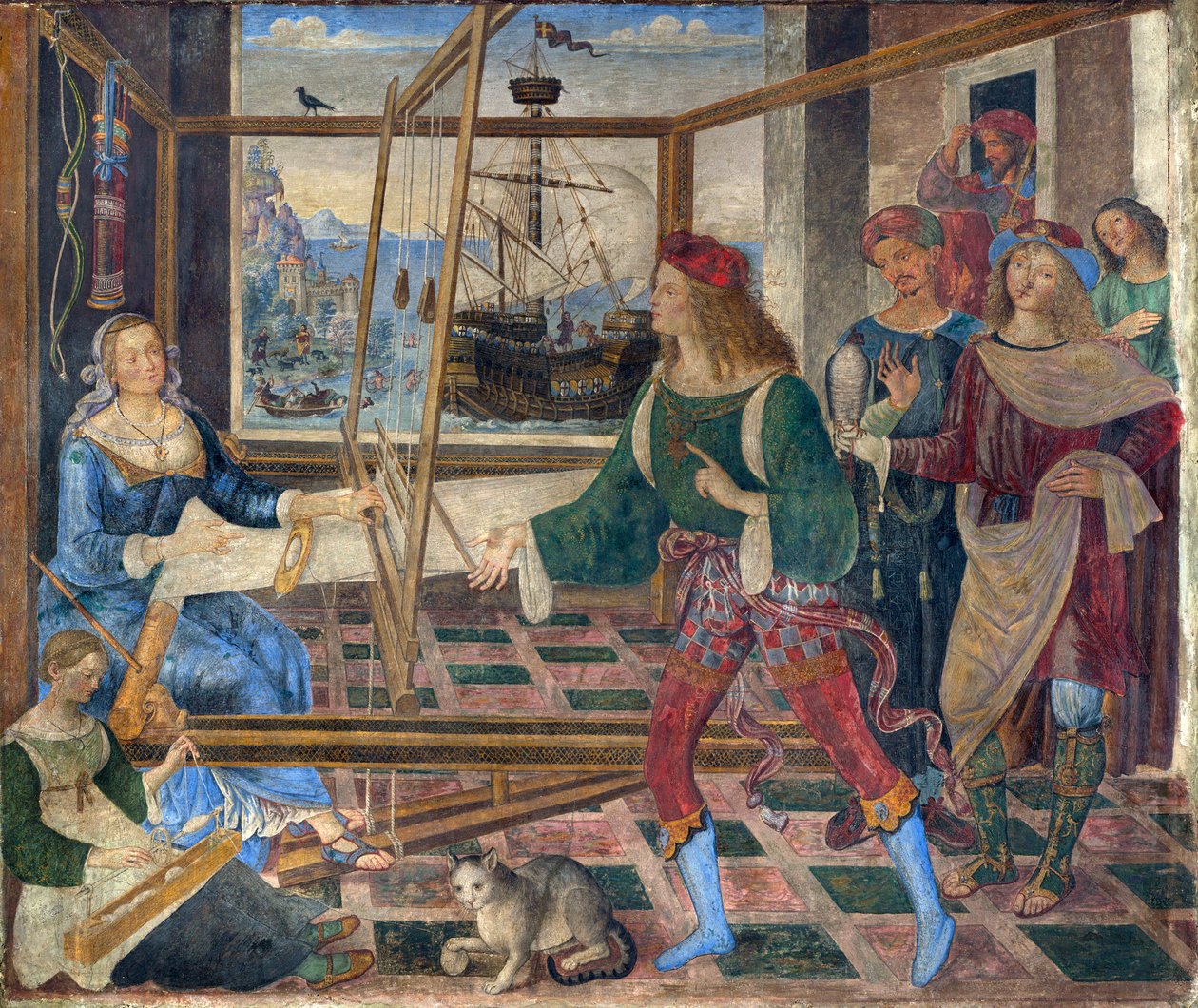 Retorno de Ulisses para Penélope de Bernardino di Betto Pinturicchio