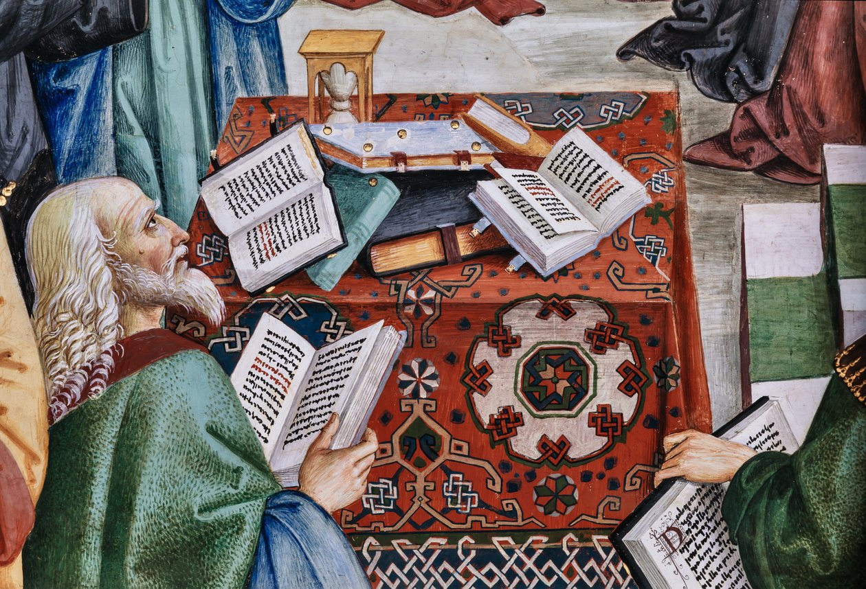 A Biblioteca Piccolomini, parede sudoeste: “ Pio II preside a Dieta de Mântua, 1 de junho de Bernardino di Betto Pinturicchio