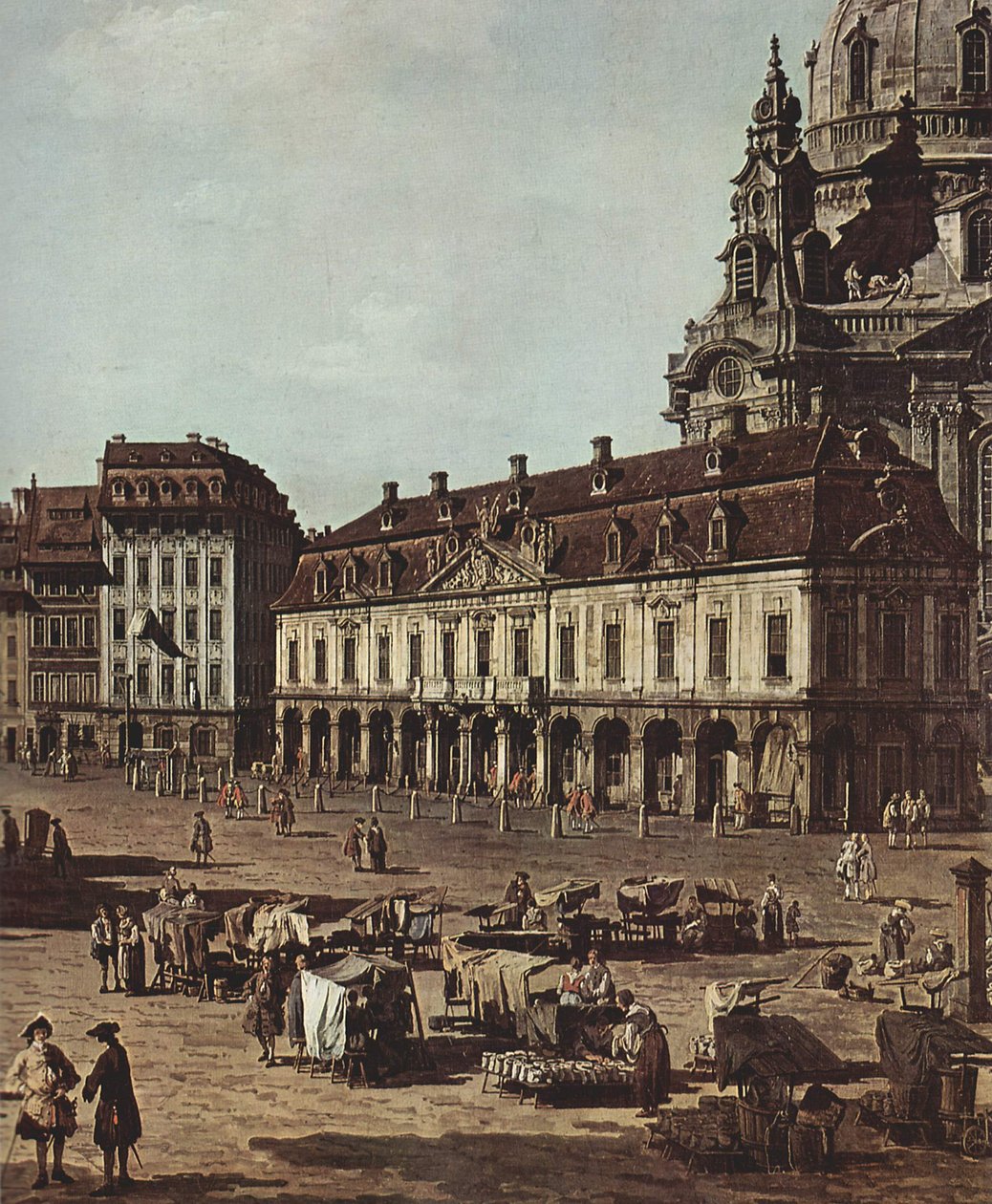 Vista, de, dresden, a, Neumarkt, de, a, Moritzstraße de Bernardo Bellotto