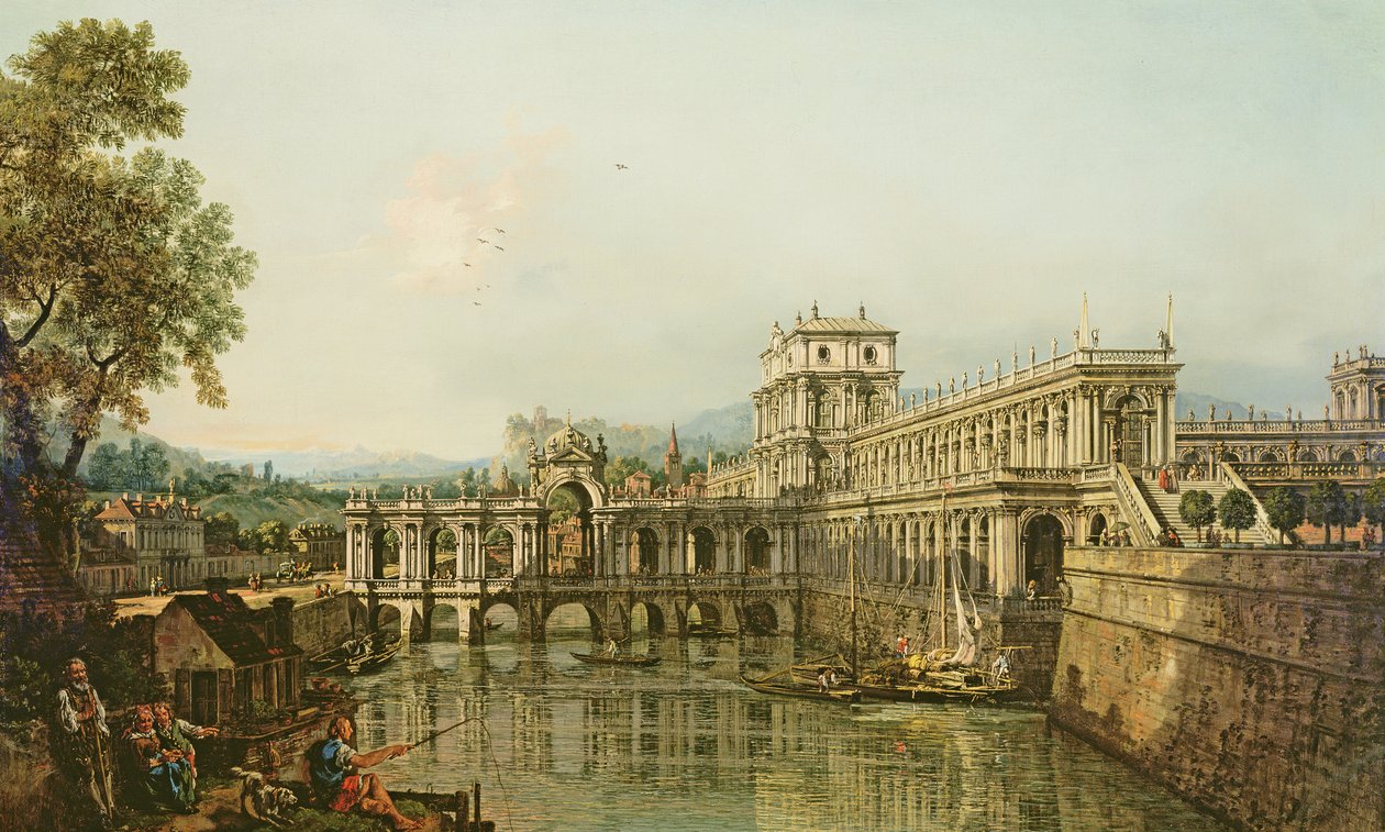 Capriccio Arquitetônico, c.1765 de Bernardo Bellotto