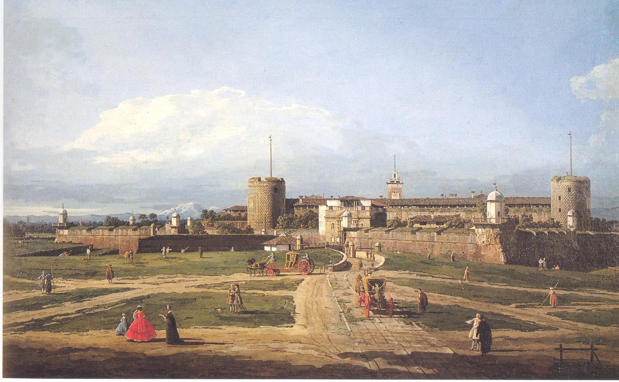 Castello Sforzesco de Milão de Bernardo Bellotto