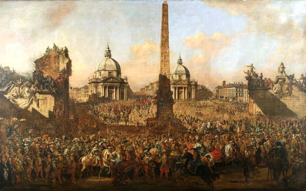 Entrada de Jerzy Ossolinski em Roma de Bernardo Bellotto