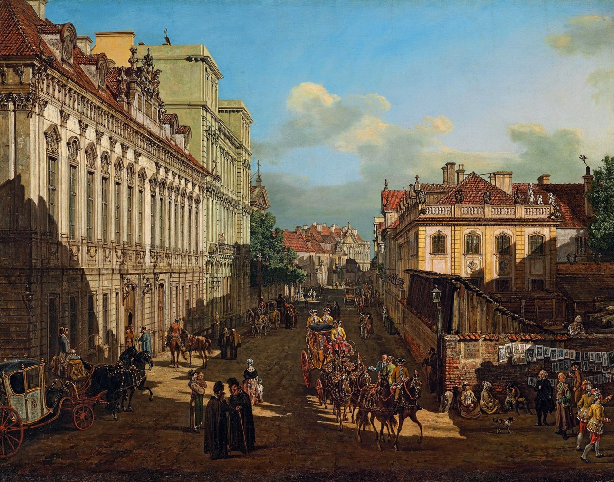 Rua Miodowa em Varsóvia de Bernardo Bellotto