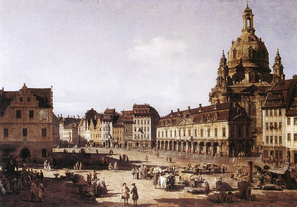 Praça do Novo Mercado em Dresden de Bernardo Bellotto