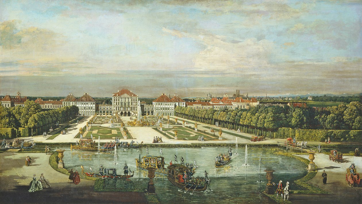 Palácio Nymphenburg, Munique, c.1761 de Bernardo Bellotto