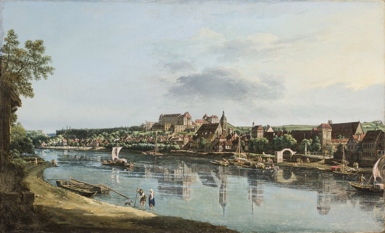 Pirna na Elba, c.1756 de Bernardo Bellotto