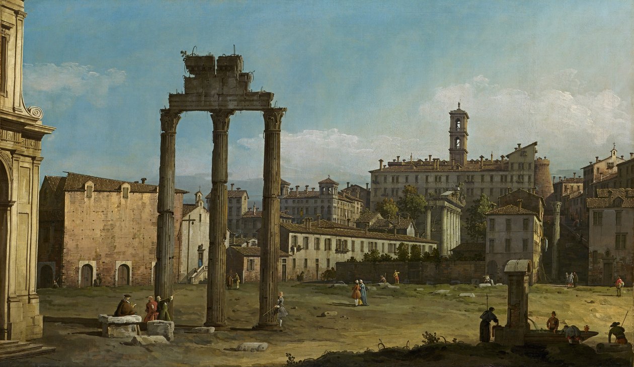 Ruínas do Fórum, Roma de Bernardo Bellotto