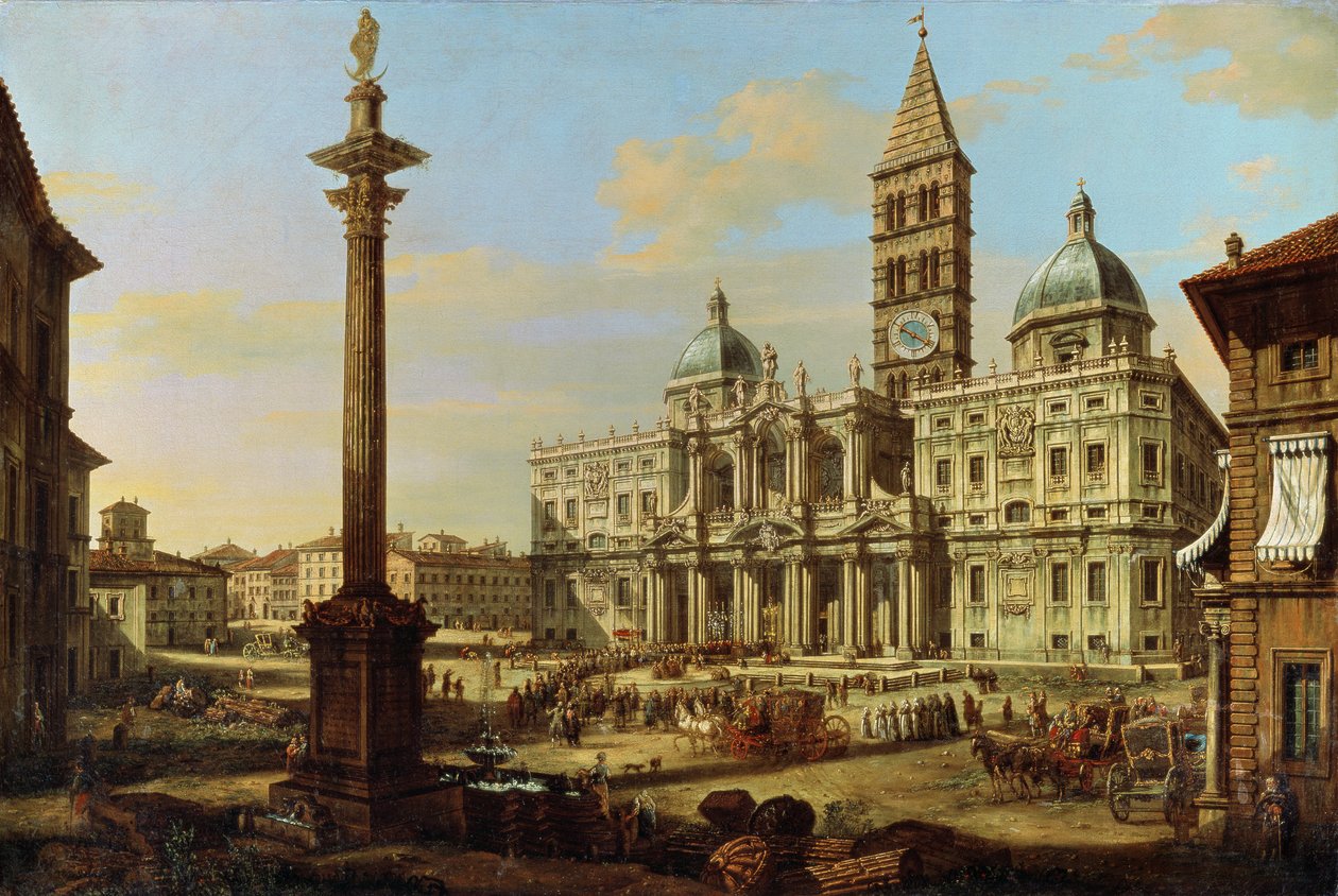 Santa Maria Maggiore, Roma, 1739 de Bernardo Bellotto