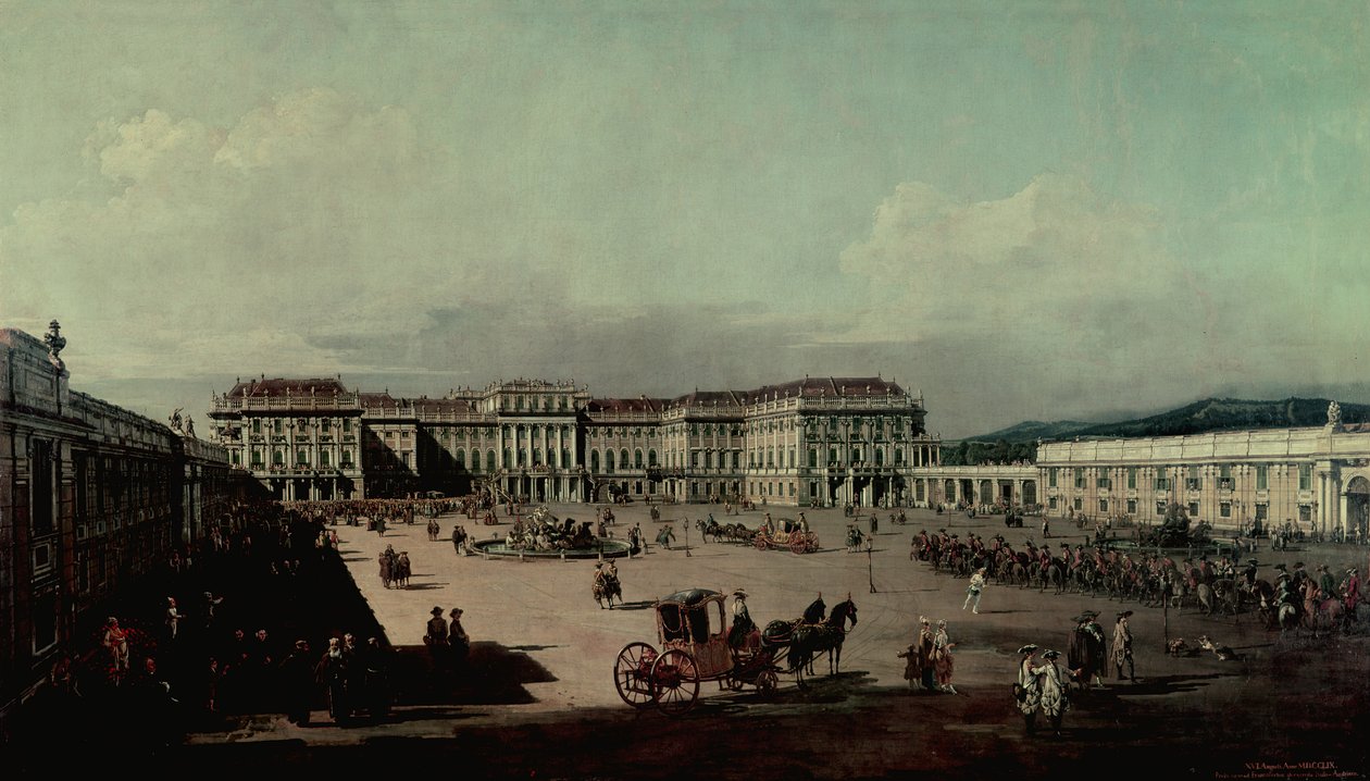 Castelo Schonbrunn, 1759-60 de Bernardo Bellotto