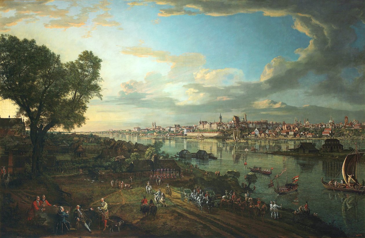 Vista, de, varsóvia, de, praga de Bernardo Bellotto