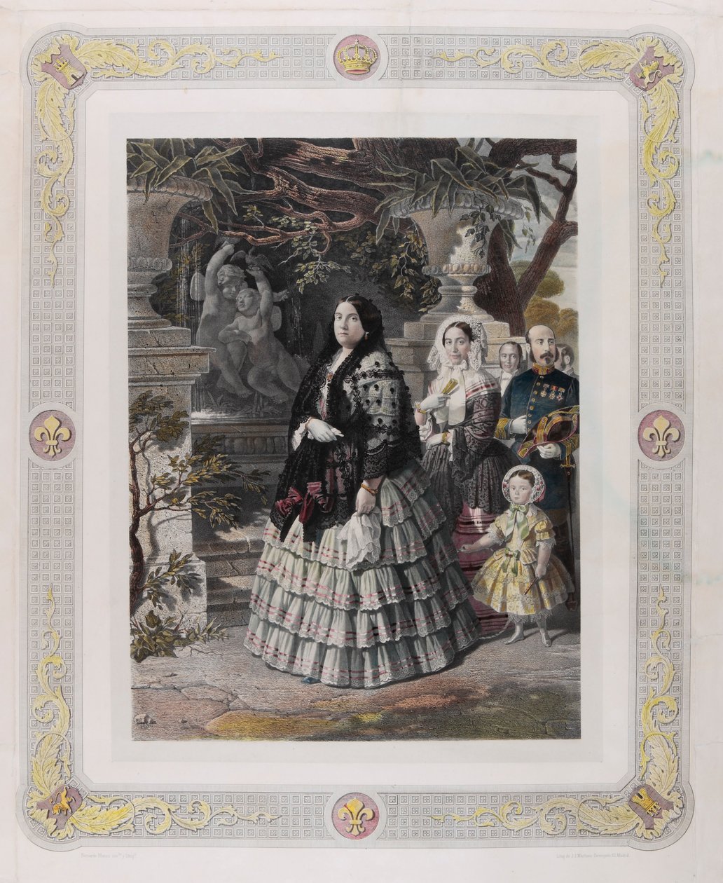 SUA MAJESTADE A RAINHA ISABEL II. e sua filha august SUA MAIOR ELEIÇÃO SERENE A PRINCESA DE COMO ... de Bernardo Blanco y Pérez