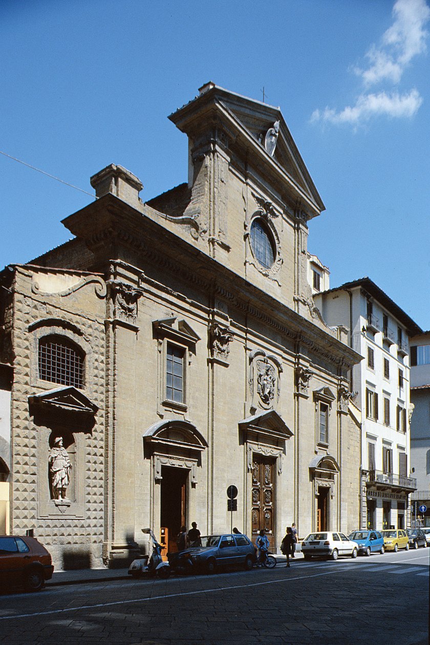 Fachada de Santa Trinita, 1593 de Bernardo Buontalenti