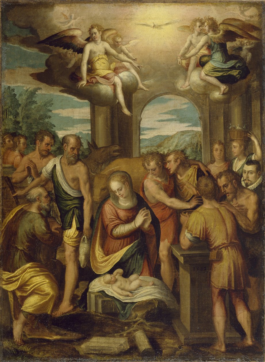 Adoração dos pastores, 1582 de Bernardo Castello