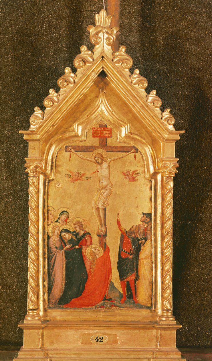 Crucificação (tempera no painel) de Bernardo Daddi