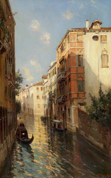 Canal em Venedign de Bernardo Hay