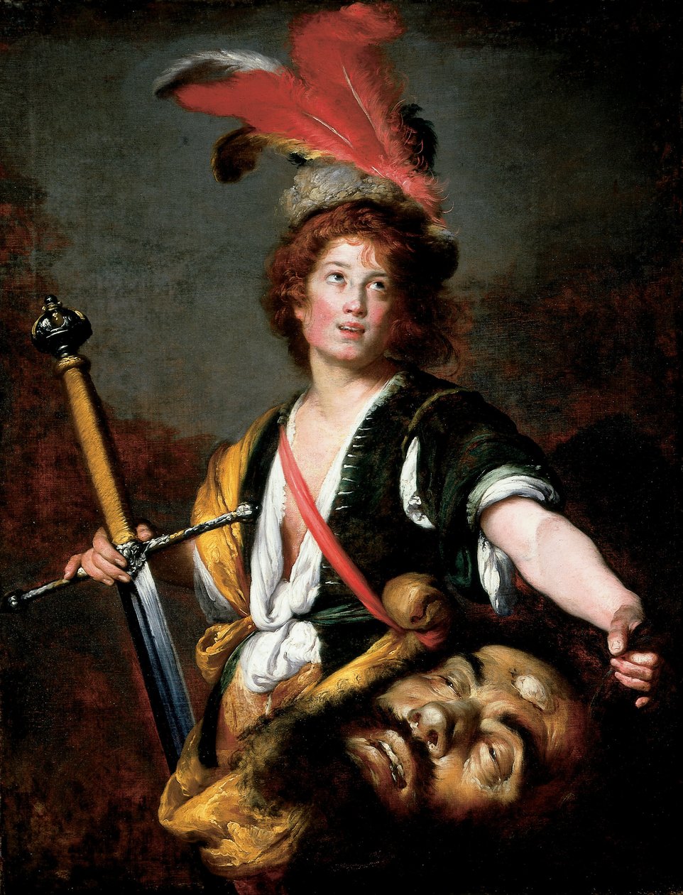 Davi com a cabeça de Golias de Bernardo Strozzi